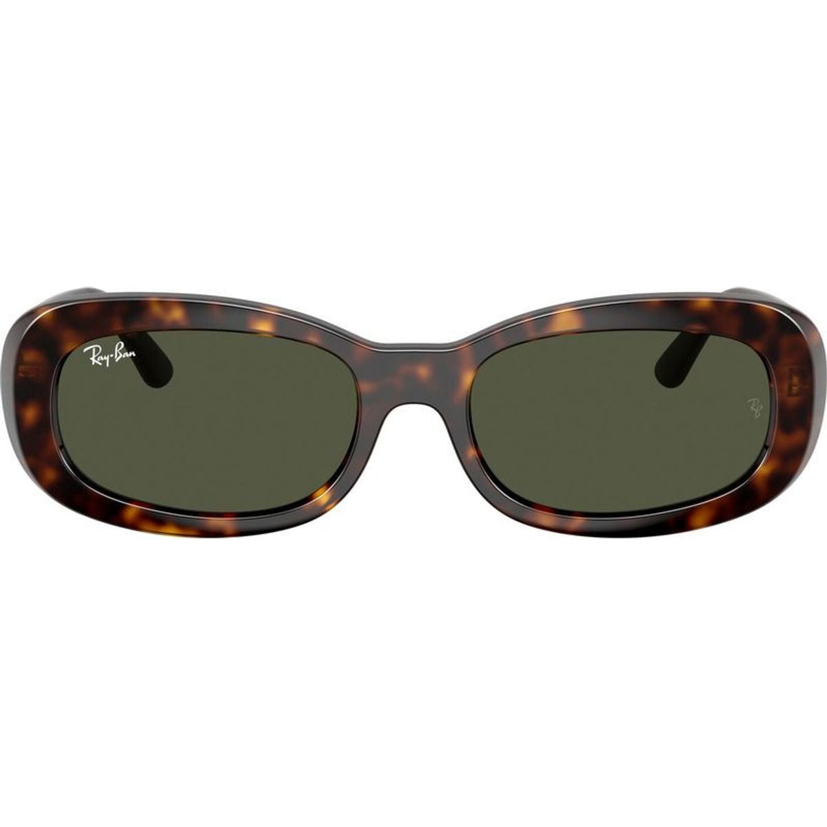 RB2221, Havana/Green Glass Lenses 53 Eye Size
