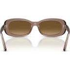 RB2221, Transparent Beige/Brown Gradient Polarised Glass Lenses 56 Eye Size