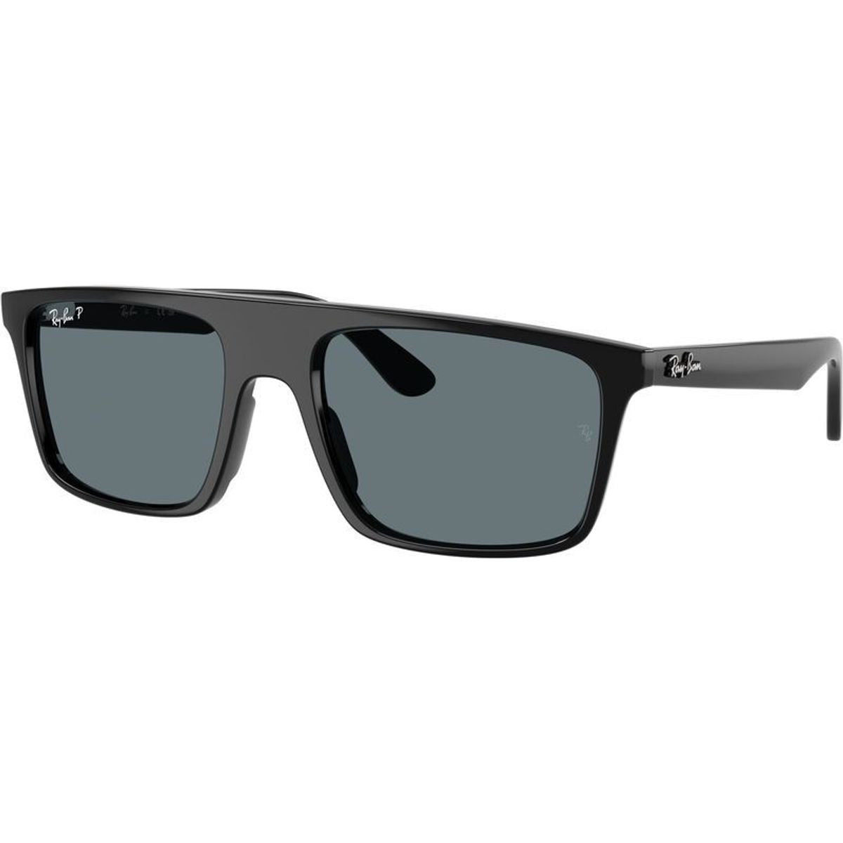 RB2222, Black/Dark Blue Polarised Glass Lenses 55 Eye Size