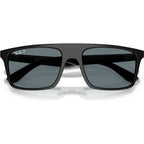 RB2222, Black/Dark Blue Polarised Glass Lenses 55 Eye Size