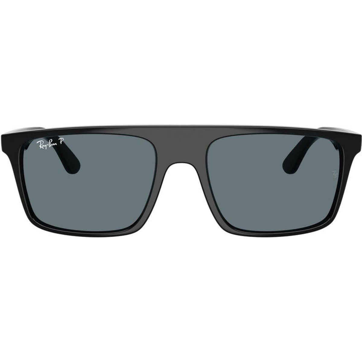 RB2222, Black/Dark Blue Polarised Glass Lenses 55 Eye Size