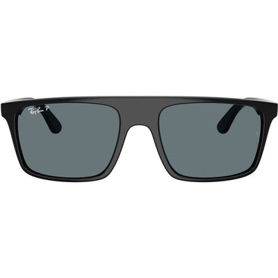 RB2222, Black/Dark Blue Polarised Glass Lenses 55 Eye Size