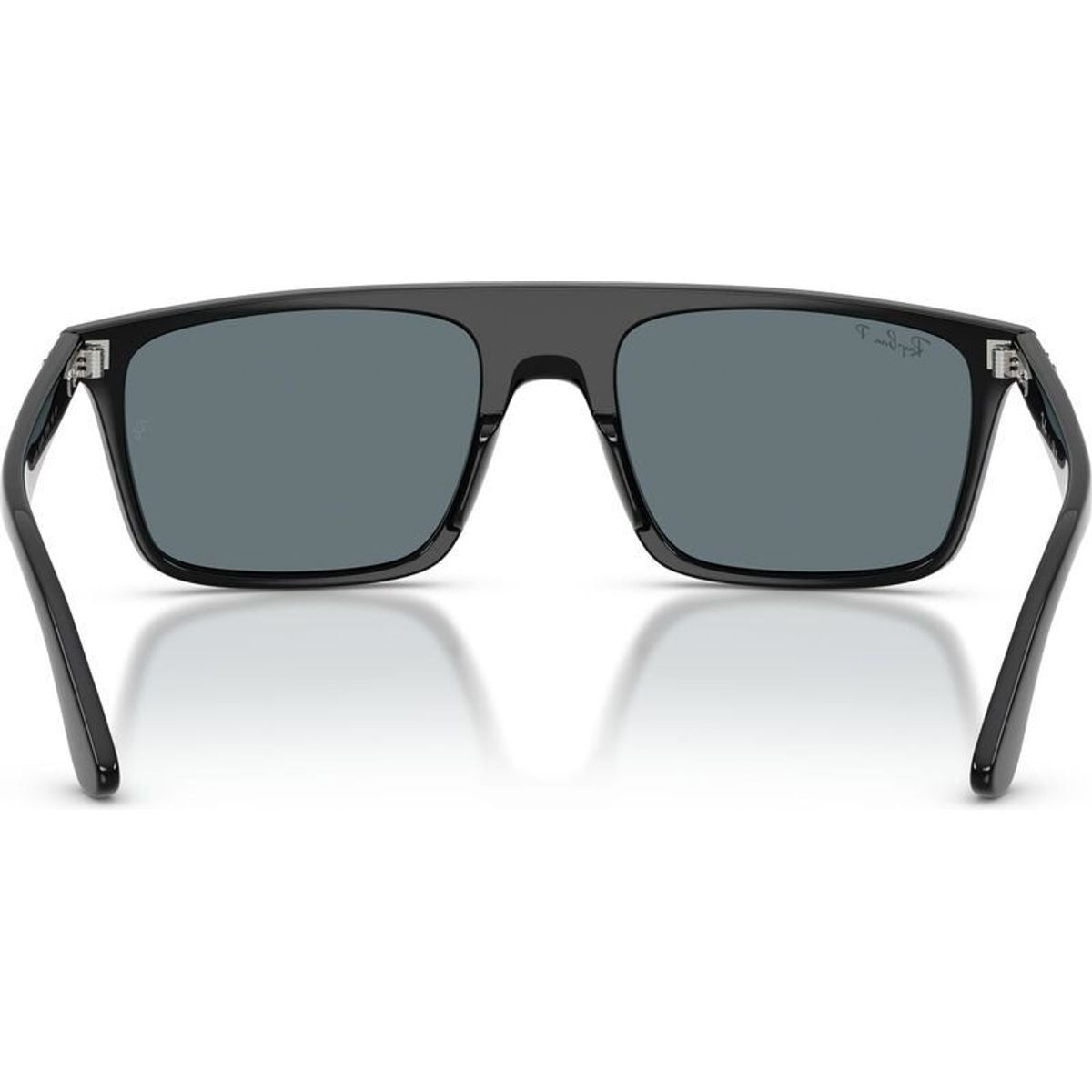 RB2222, Black/Dark Blue Polarised Glass Lenses 57 Eye Size