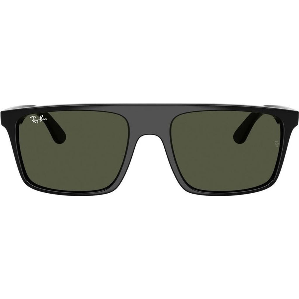 RB2222, Black/Green Glass Lenses 57 Eye Size