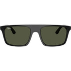 RB2222, Black/Green Glass Lenses 57 Eye Size