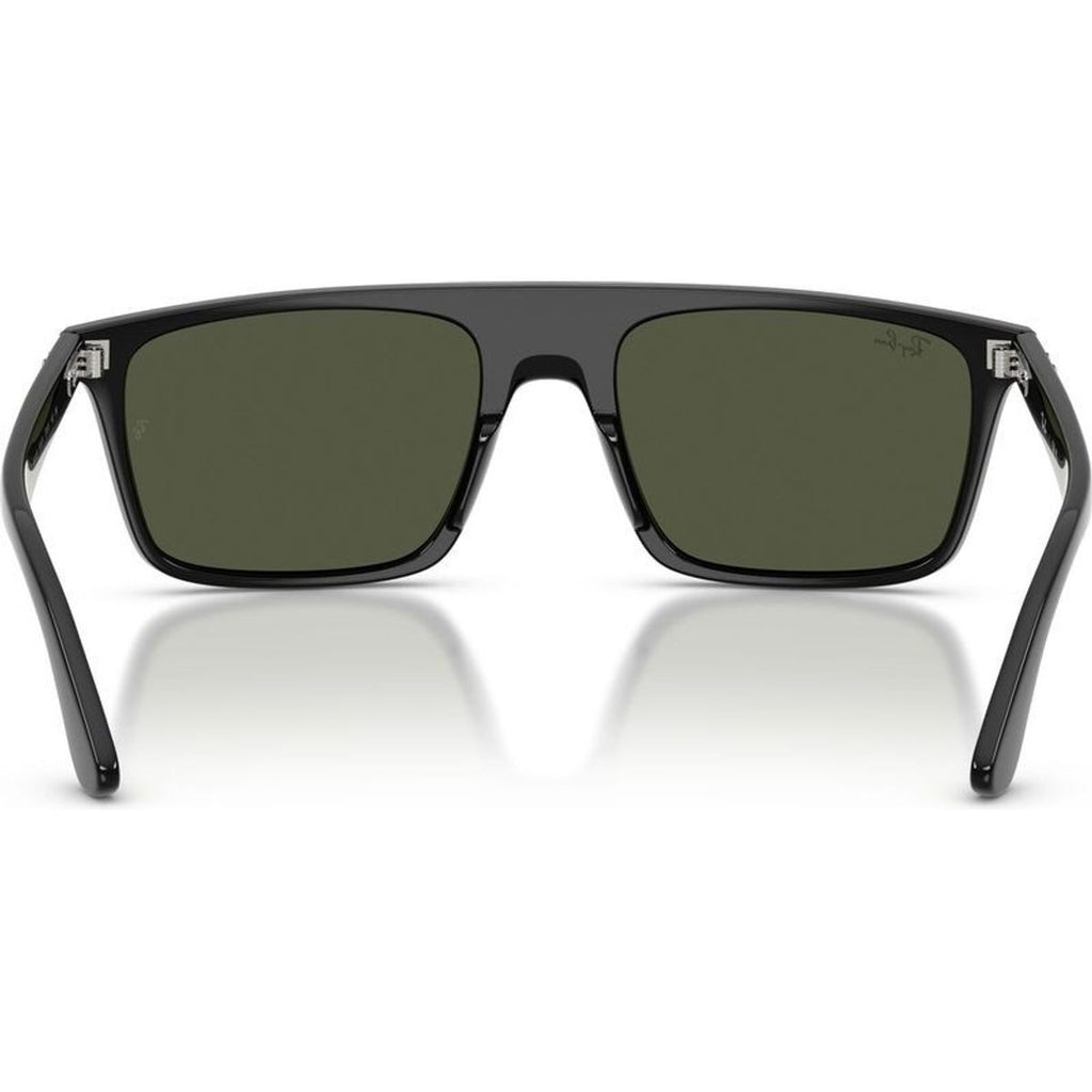 RB2222, Black/Green Glass Lenses 57 Eye Size