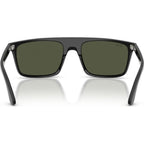 RB2222, Black/Green Glass Lenses 57 Eye Size