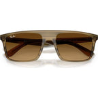 RB2222, Striped Green/Brown Gradient Glass Lenses 57 Eye Size