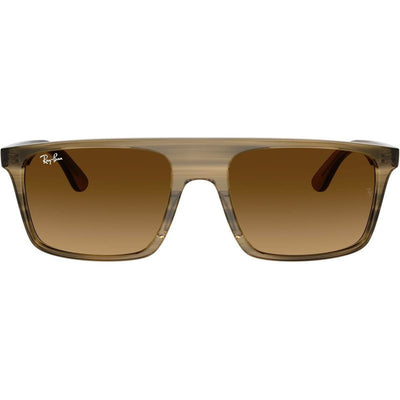 RB2222, Striped Green/Brown Gradient Glass Lenses 57 Eye Size