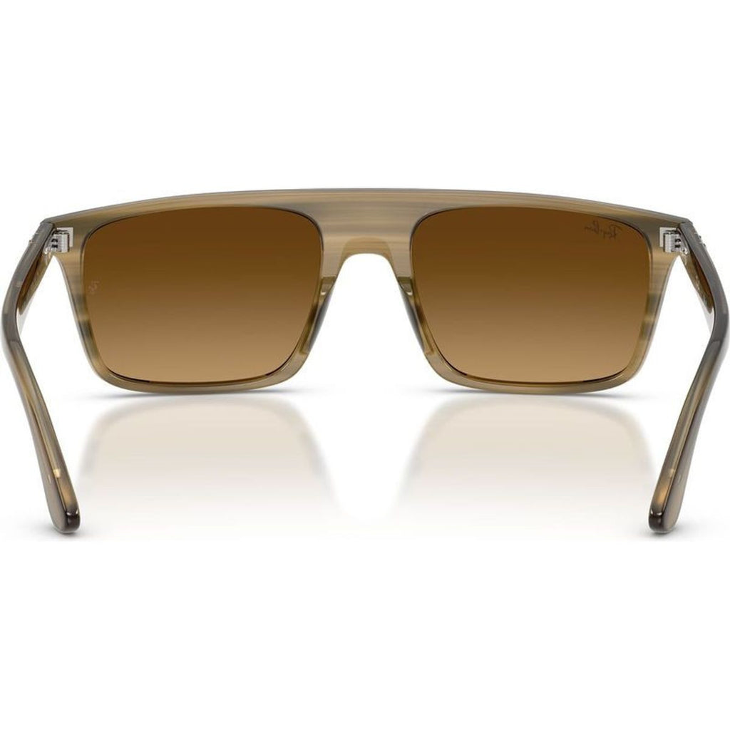 RB2222, Striped Green/Brown Gradient Glass Lenses 57 Eye Size