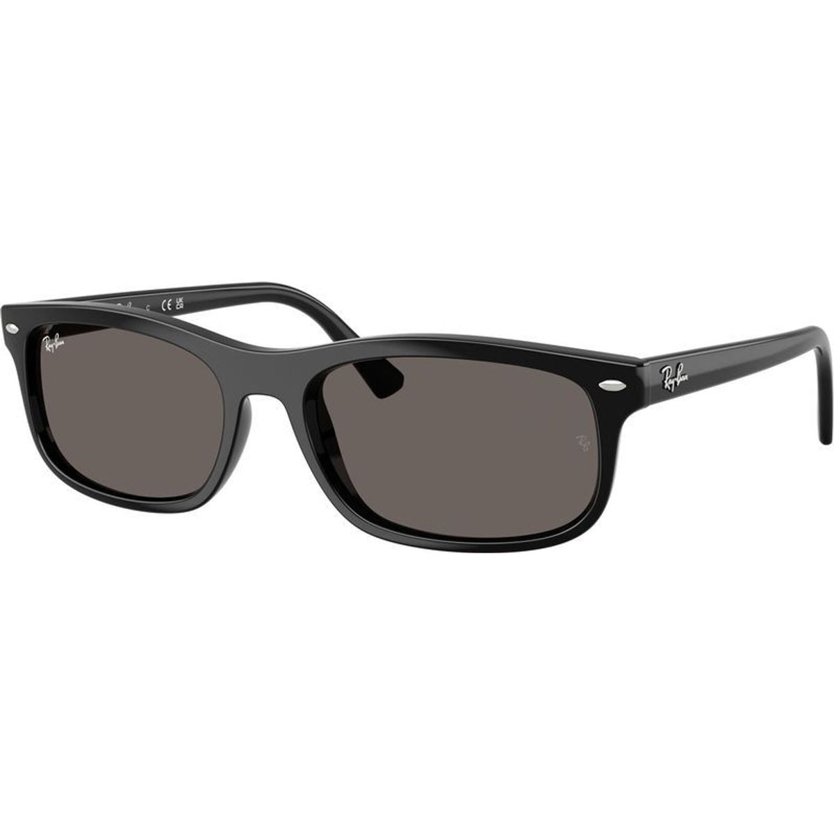 RB2224, Black/Dark Grey Glass Lenses 57 Eye Size
