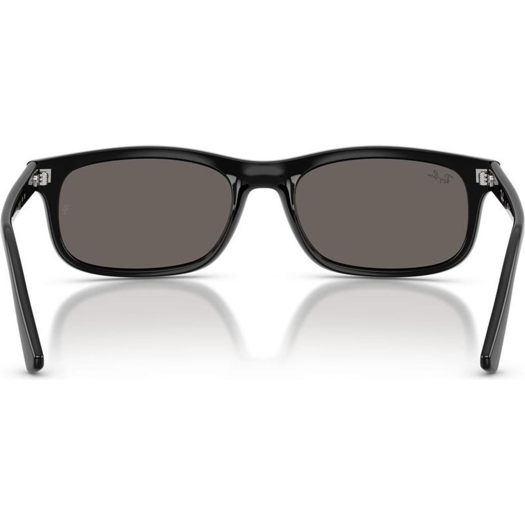 RB2224, Black/Dark Grey Glass Lenses 57 Eye Size