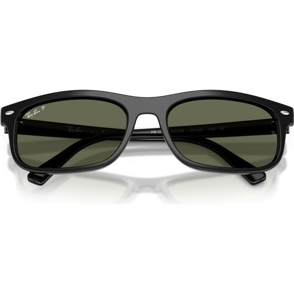 RB2224, Black/Green Polarised Glass Lenses 60 Eye Size