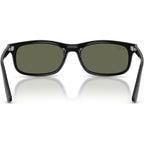RB2224, Black/Green Polarised Glass Lenses 57 Eye Size