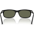 RB2224, Black/Green Polarised Glass Lenses 60 Eye Size