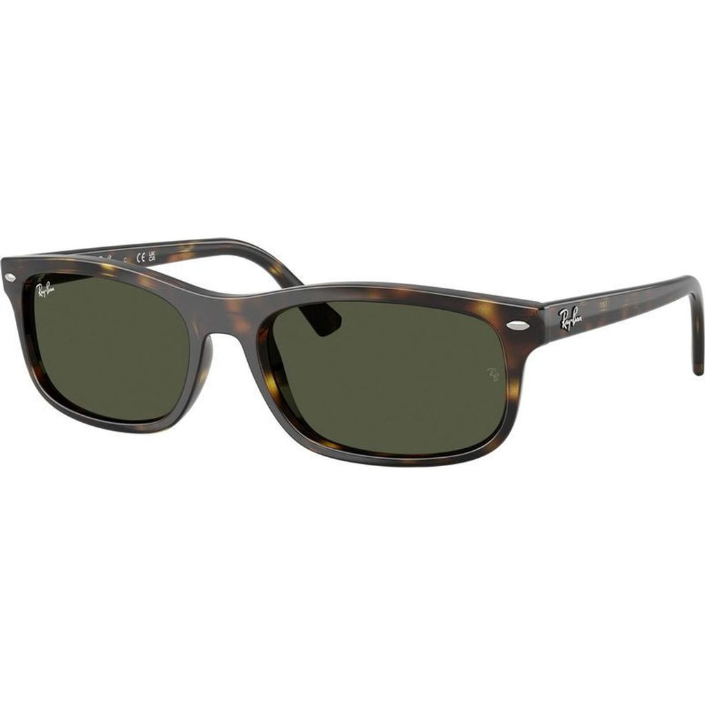 RB2224, Havana/Green Glass Lenses 57 Eye Size