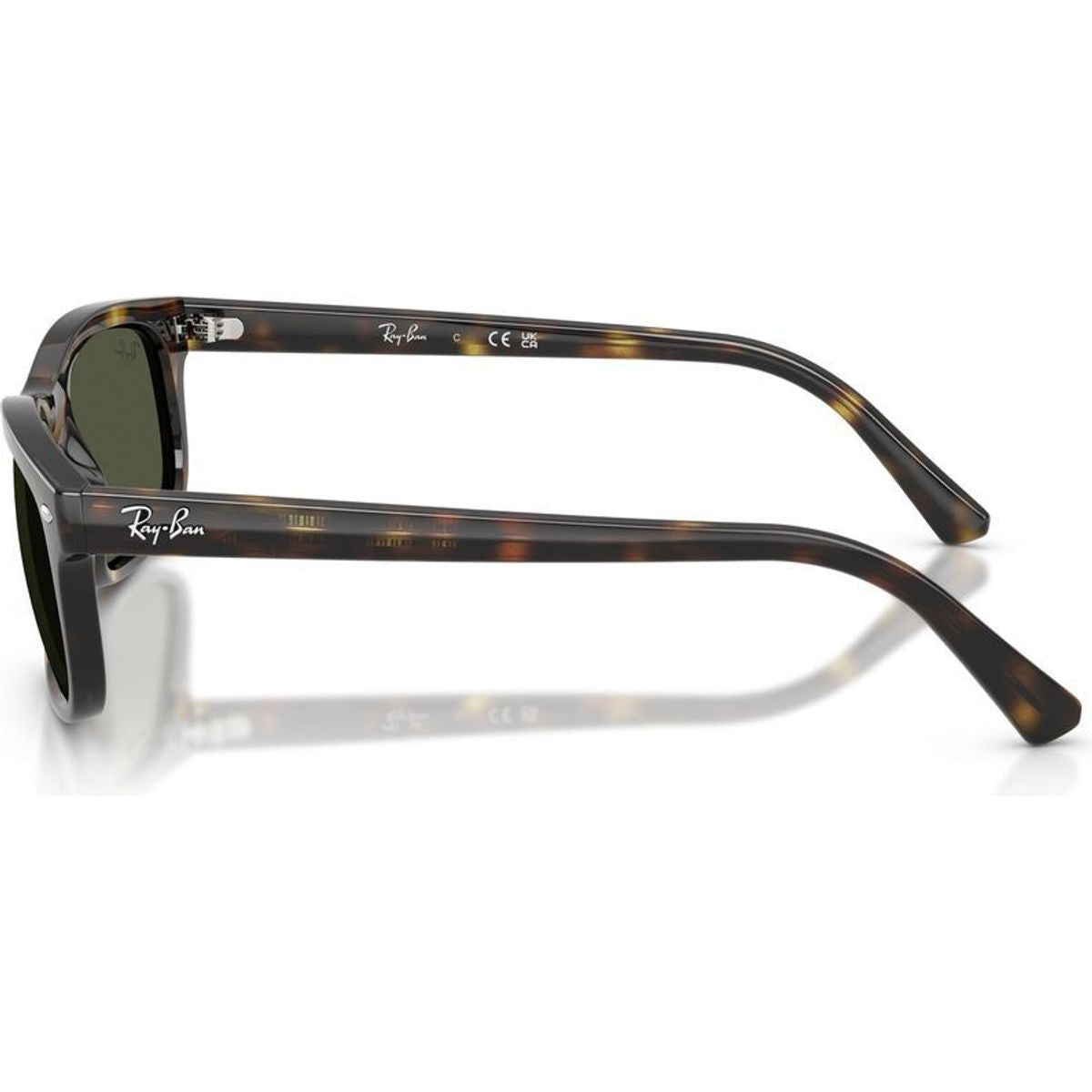 RB2224, Havana/Green Glass Lenses 57 Eye Size