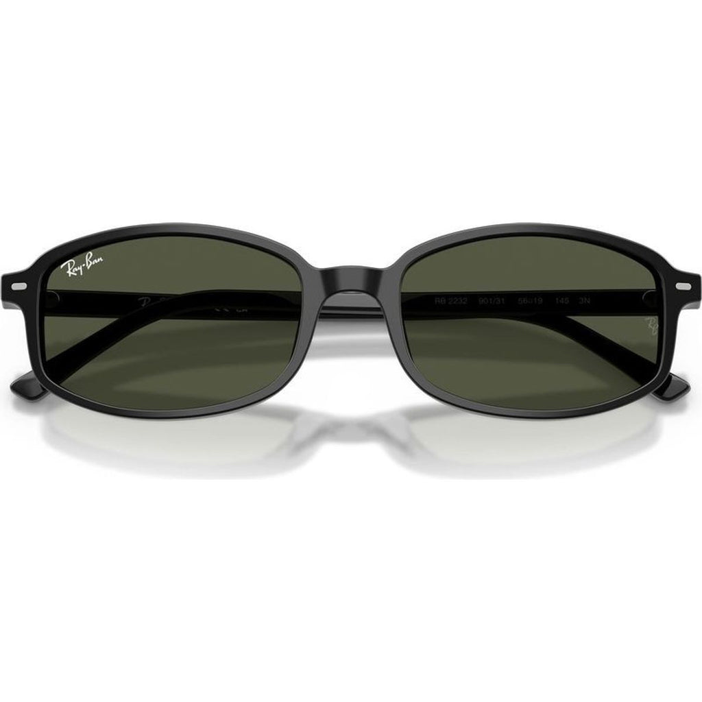 RB2232, Black/Green Glass Lenses 54 Eye Size