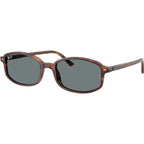 RB2232, Striped Havana/Blue Glass Lenses 54 Eye Size