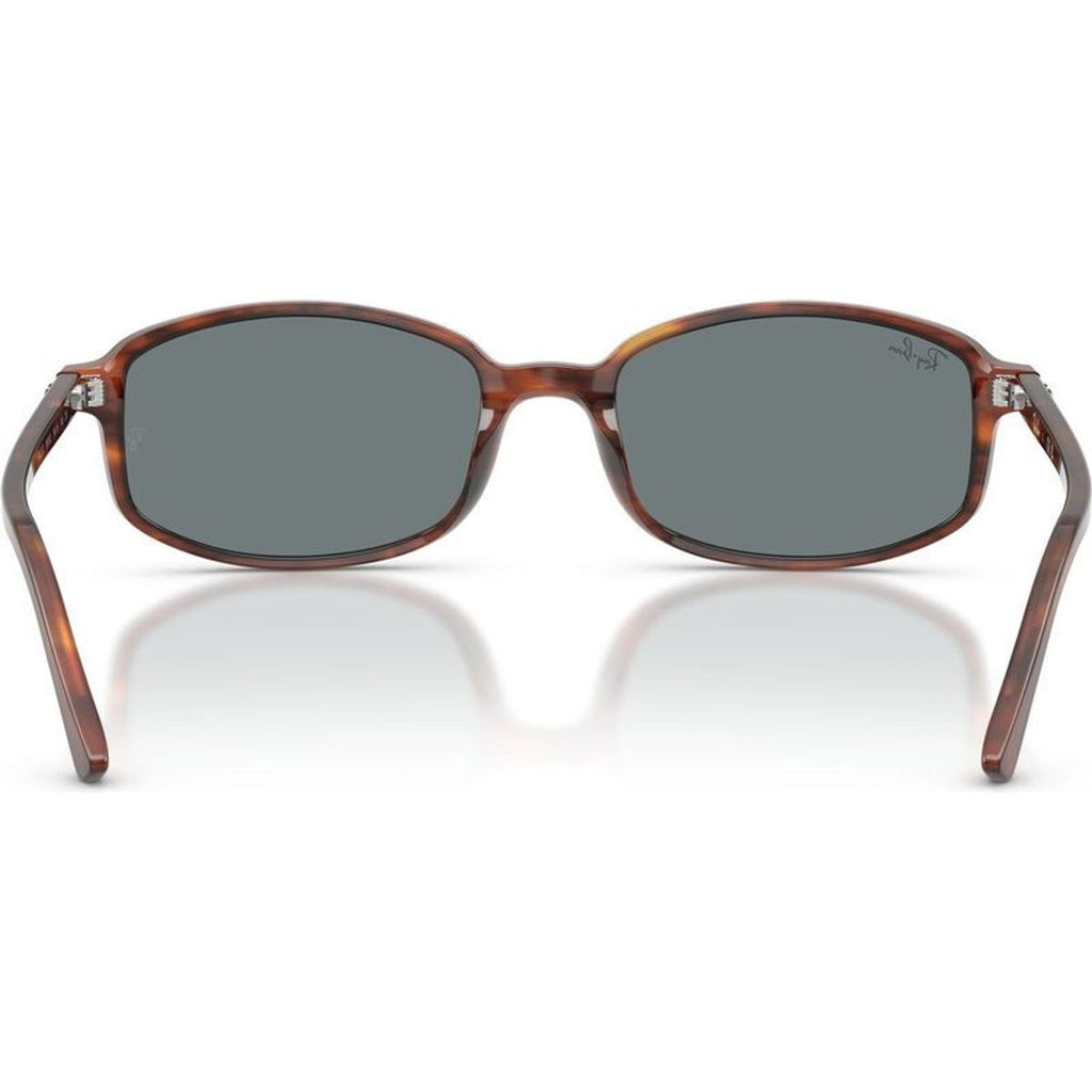 RB2232, Striped Havana/Blue Glass Lenses 54 Eye Size