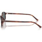 RB2232, Striped Havana/Blue Glass Lenses 54 Eye Size