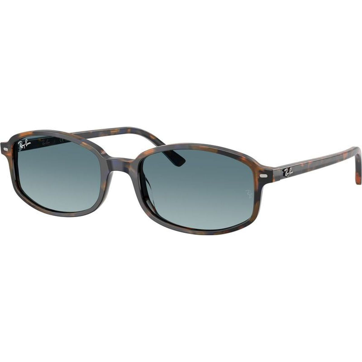RB2232, Yellow and Blue Havana/Blue Grey Gradient Glass Lenses 54 Eye Size