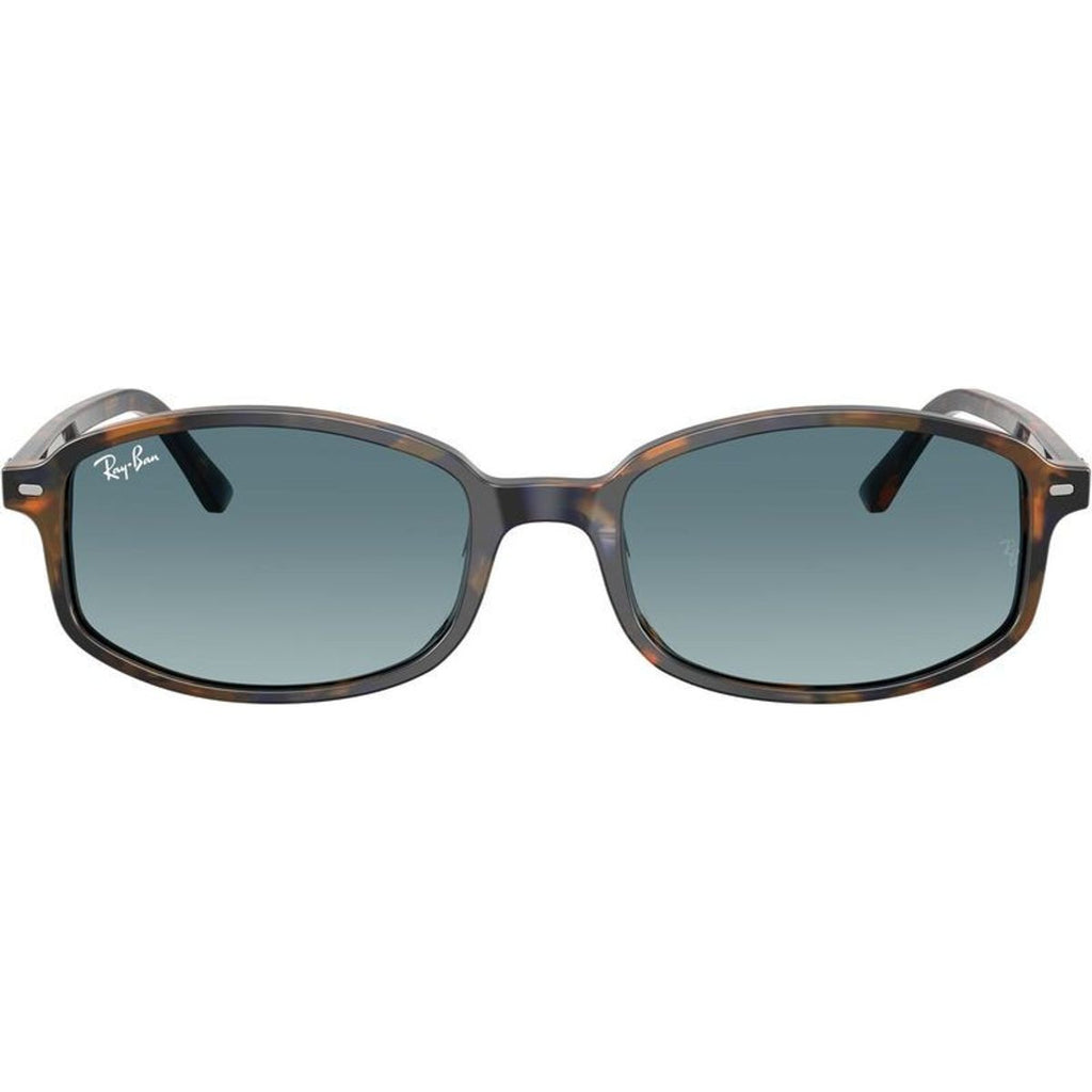 RB2232, Yellow and Blue Havana/Blue Grey Gradient Glass Lenses 54 Eye Size