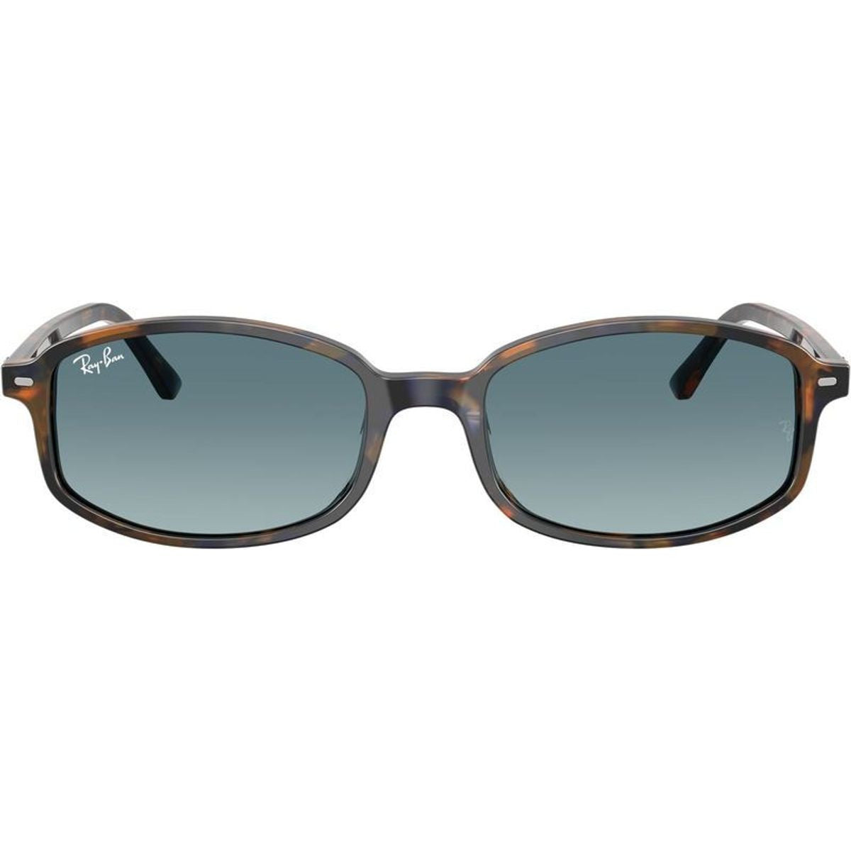 RB2232, Yellow and Blue Havana/Blue Grey Gradient Glass Lenses 54 Eye Size