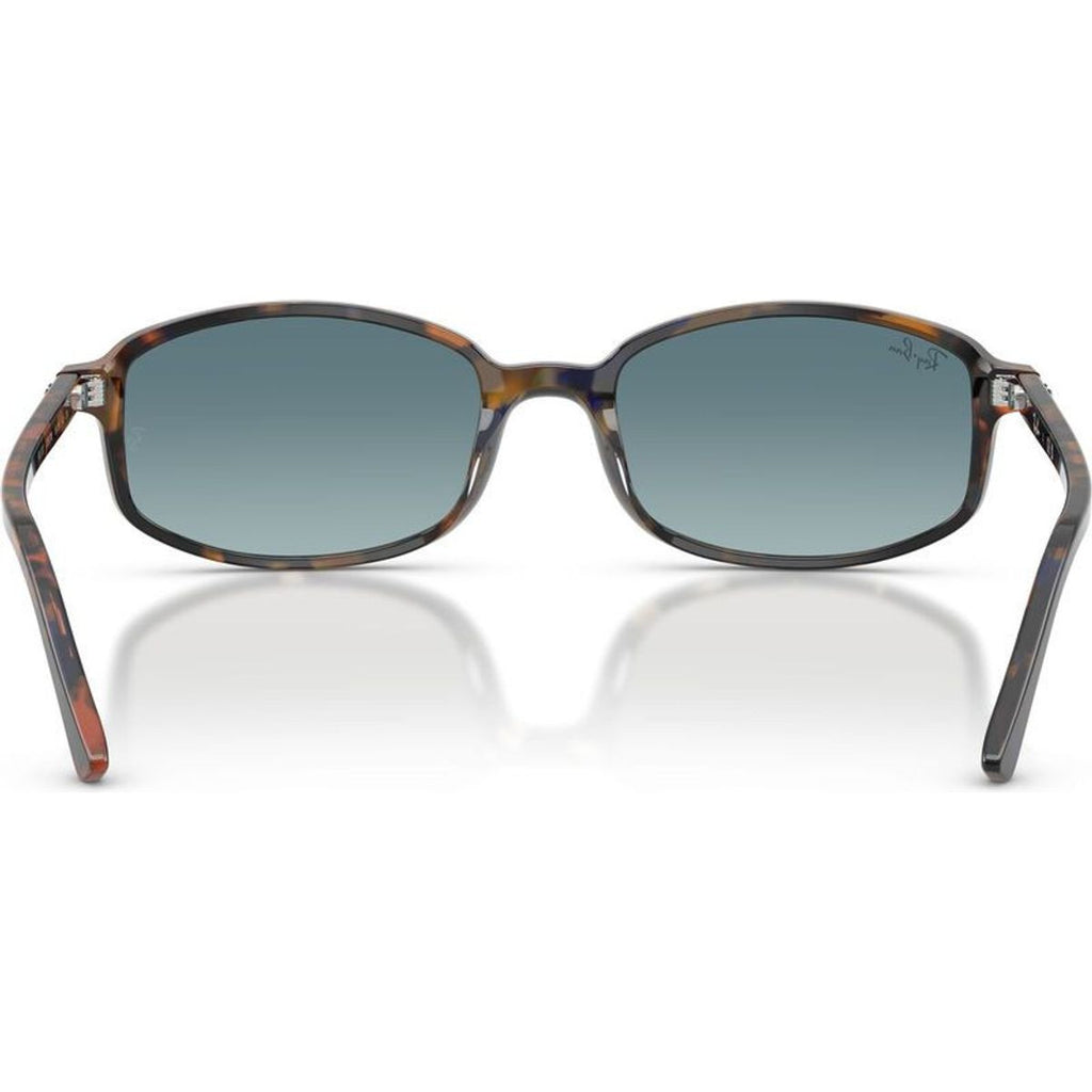 RB2232, Yellow and Blue Havana/Blue Grey Gradient Glass Lenses 54 Eye Size