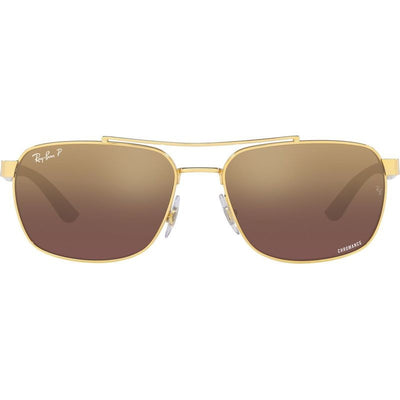 RB3701, Arista/Purple Gold Mirror Gradient Polarised Lenses