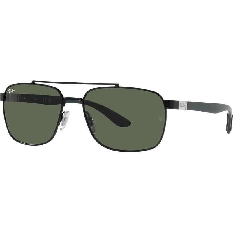 RB3701, Black/Dark Green Lenses