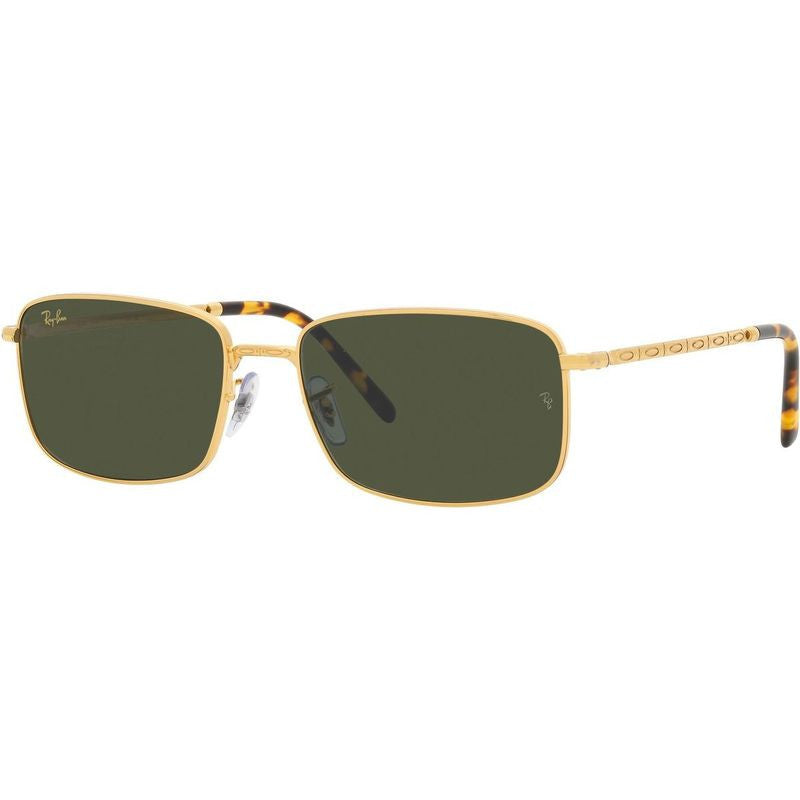 RB3717, Legend Gold/Green Glass Lenses 57 Eye Size