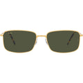 RB3717, Legend Gold/Green Glass Lenses 57 Eye Size