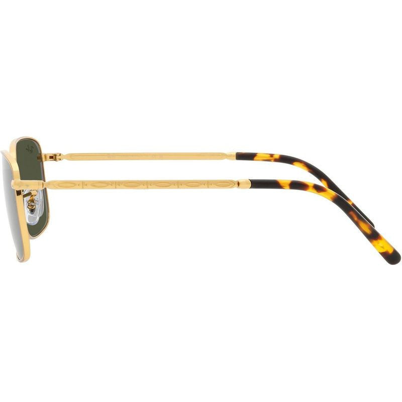 RB3717, Legend Gold/Green Glass Lenses 57 Eye Size