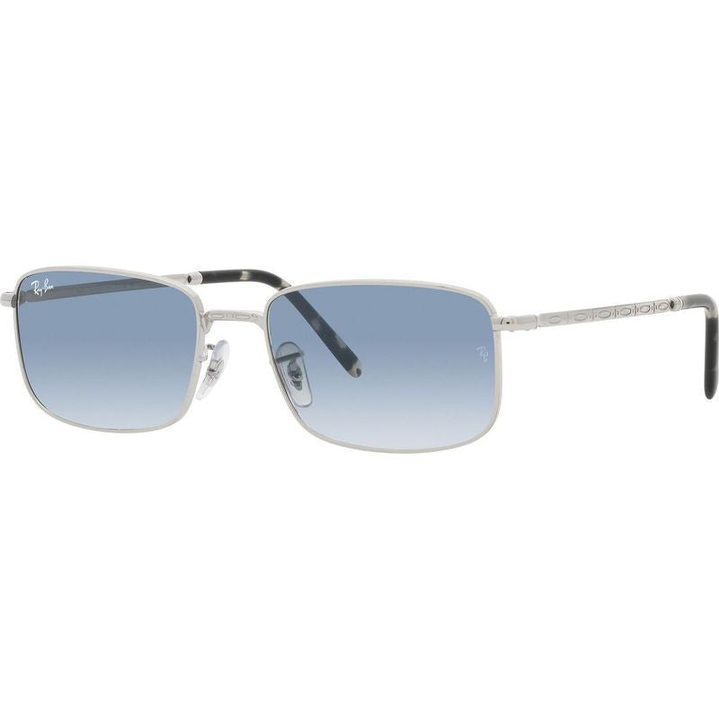 RB3717, Silver/Blue Gradient Glass Lenses 57 Eye Size
