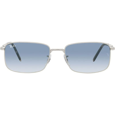 RB3717, Silver/Blue Gradient Glass Lenses 57 Eye Size
