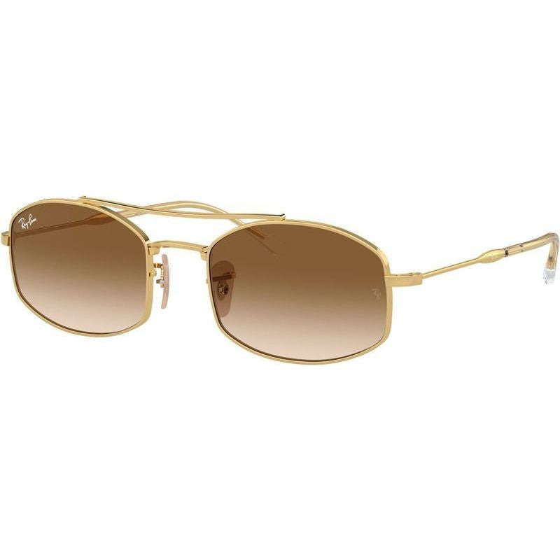 RB3719, Arista/Clear Brown Gradient Glass Lenses 54 Eye Size