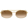 RB3719, Arista/Clear Brown Gradient Glass Lenses 54 Eye Size