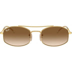 RB3719, Arista/Clear Brown Gradient Glass Lenses 54 Eye Size