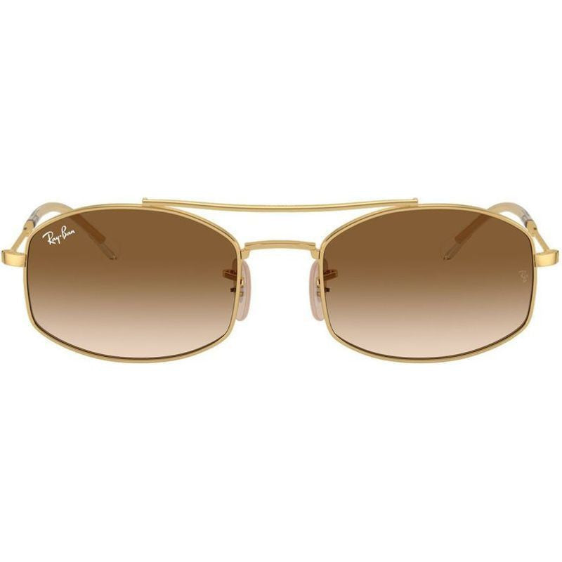 RB3719, Arista/Clear Brown Gradient Glass Lenses 54 Eye Size
