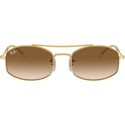 RB3719, Arista/Clear Brown Gradient Glass Lenses 54 Eye Size