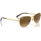 RB3733, Arista/Brown Gradient Polarised Glass Lenses 56 Eye Size