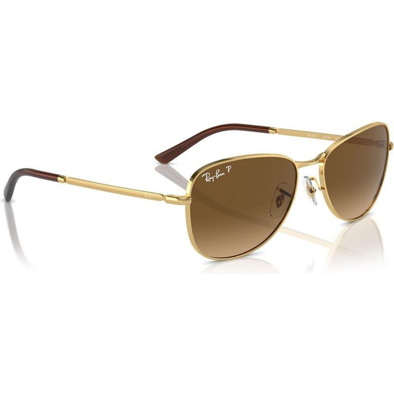 RB3733, Arista/Brown Gradient Polarised Glass Lenses 56 Eye Size