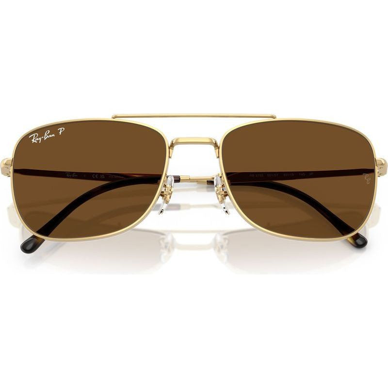 RB3755, Arista/Brown Polarised Glass Lenses 59 Eye Size