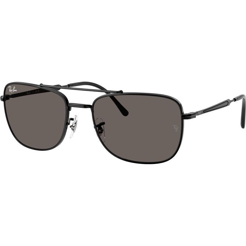 RB3755, Black/Dark Grey Glass Lenses 59 Eye Size