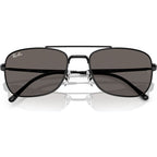 RB3755, Black/Dark Grey Glass Lenses 59 Eye Size
