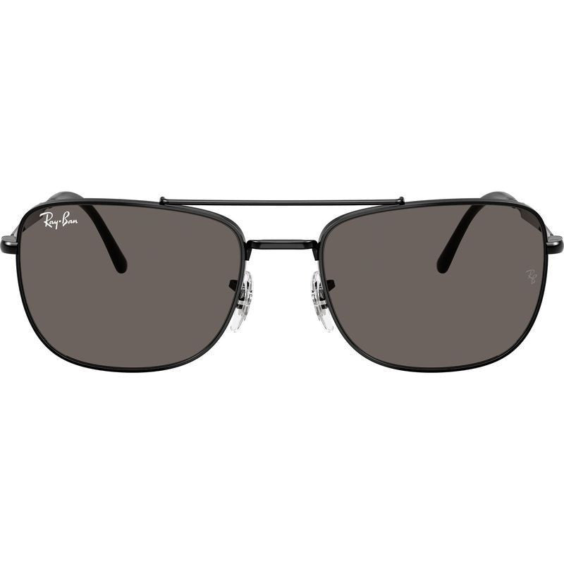 RB3755, Black/Dark Grey Glass Lenses 59 Eye Size