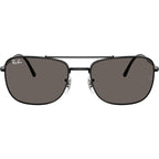 RB3755, Black/Dark Grey Glass Lenses 59 Eye Size