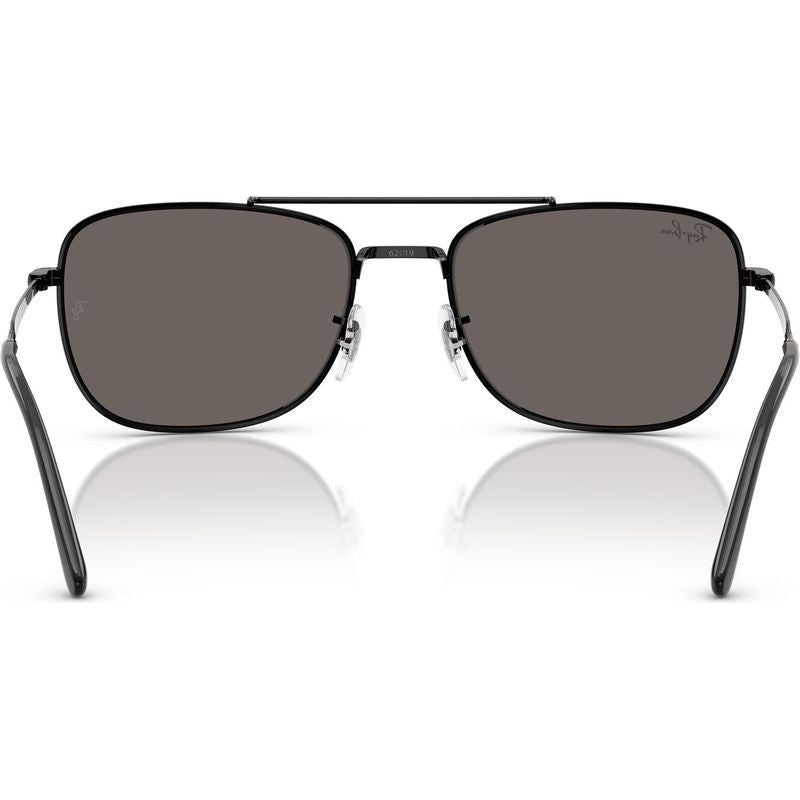 RB3755, Black/Dark Grey Glass Lenses 59 Eye Size