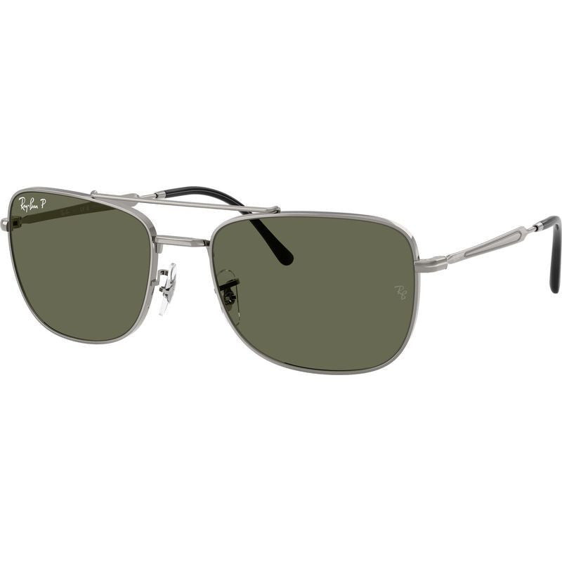 RB3755, Gunmetal/Green Polarised Glass Lenses 59 Eye Size